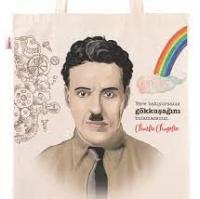 Askılı Bez Çanta - Charlie Chaplin