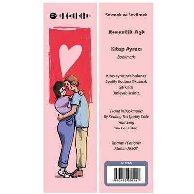 Romantik Aşk Kitap Ayracı