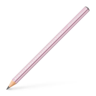 Faber Castell Jumbo Sparkle Kurşun Kalem - Metalik Pembe