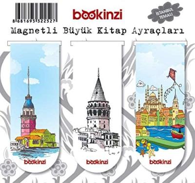 Magnetli Büyük Kitap Ayraç - İstanbul Temalı (3 Adet)