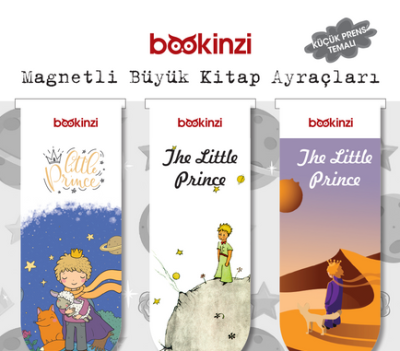 Magnetli Büyük Kitap Ayraç - Küçük Prens (3 adet)