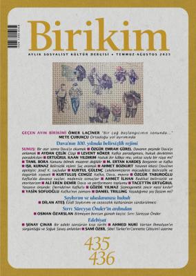 Birikim Dergisi Temmuz - Ağustos 2025 Sayı: 435 - 436